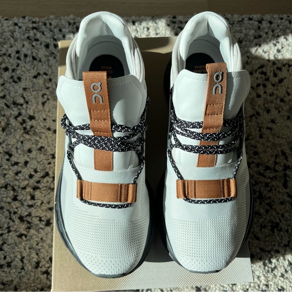 ON Running Couldnova Women Shoes Size 8.5 White Pecan - Picture 13 of 13